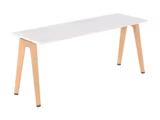 Table B Free - 180 x 60 cm - mélaminé - piétement bois