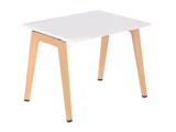 Table B Free - 100 x 80 cm - mélaminé - piétement bois