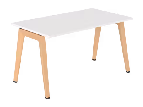 Table B Free - 140 x 80 cm - mélaminé - piétement bois