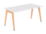 Table B Free - 160 x 80 cm - mélaminé - piétement bois