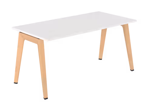 Table B Free - 160 x 80 cm - mélaminé - piétement bois