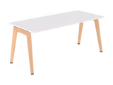 Table B Free - 180 x 80 cm - mélaminé - piétement bois