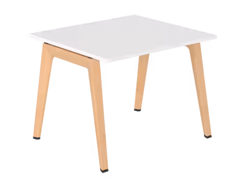 Table B Free - 100 x 90 cm - mélaminé - piétement bois