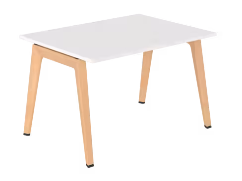 Table B Free - 120 x 90 cm - mélaminé - piétement bois