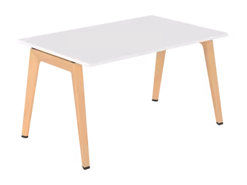 Table B Free - 140 x 90 cm - mélaminé - piétement bois