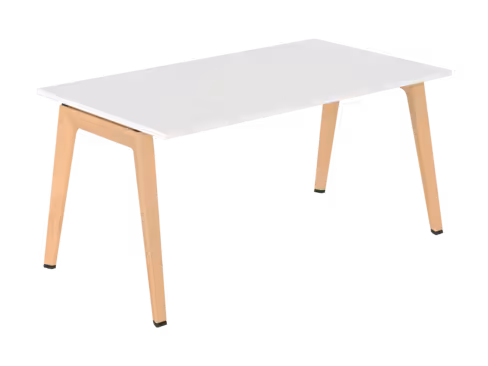 Table B Free - 160 x 90 cm - mélaminé - piétement bois