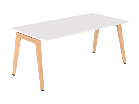 Table B Free - 180 x 90 cm - mélaminé - piétement bois