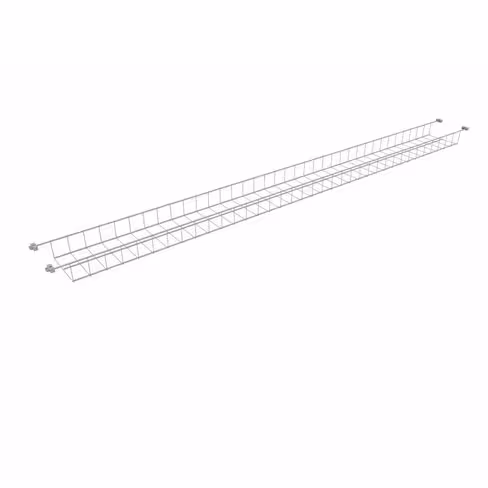 Goulotte horizontale pour bureau X-Time Wood l. 200 cm
