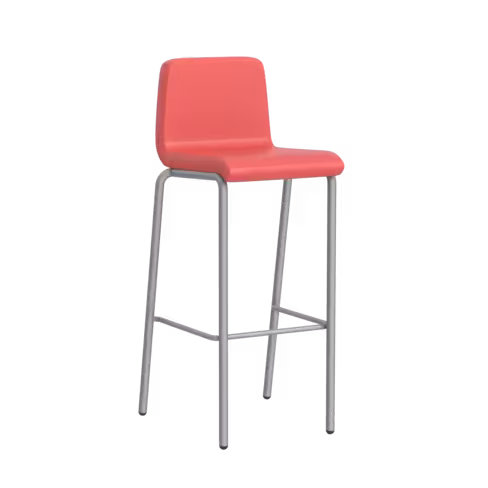 Tabouret haut B Free - textile enduit