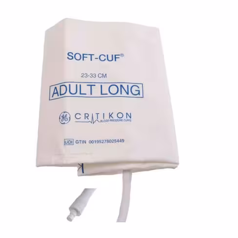 Brassard GE SOFT-CUF adulte long 1 tube baïonnette - taille 23-33 cm - pat unique - 1 bte 20 unités