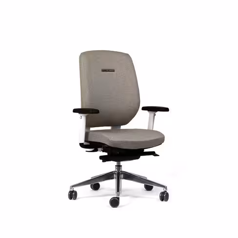 Fauteuil de bureau Artech - tissu - piétement aluminium poli