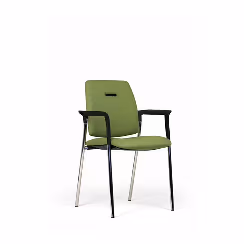 Fauteuil visiteur 4 pieds Artech - tissu - piétement chrome