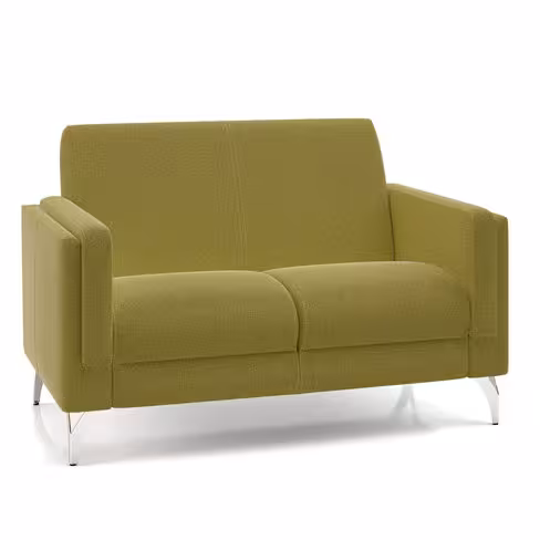 Canapé 2 places Karnak - tissu Blake piétement chrome