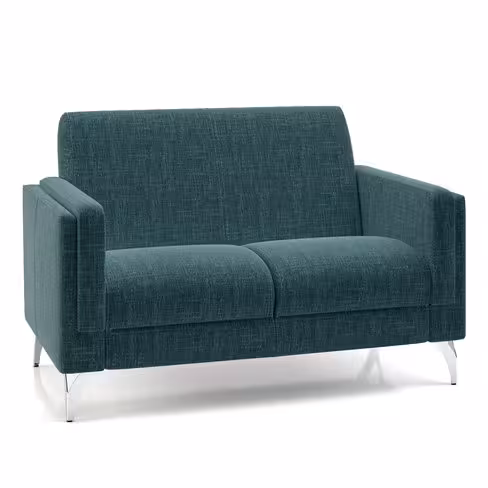 Canapé 2 places Karnak - tissu Barein piétement chrome