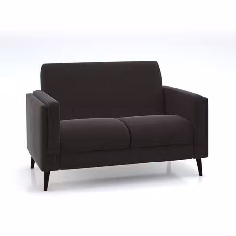 Canapé 2 places Karnak - tissu Blake piétement bois