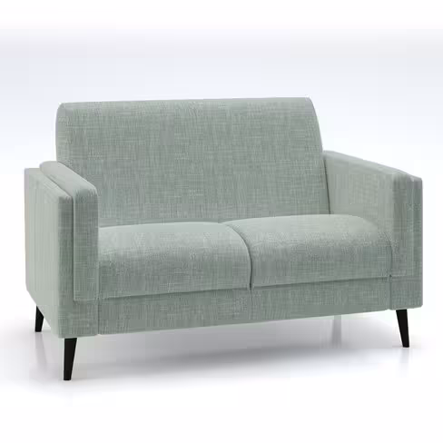 Canapé 2 places Karnak - tissu Barein piétement bois