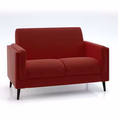 Canapé 2 places Karnak - microfibre piétement bois