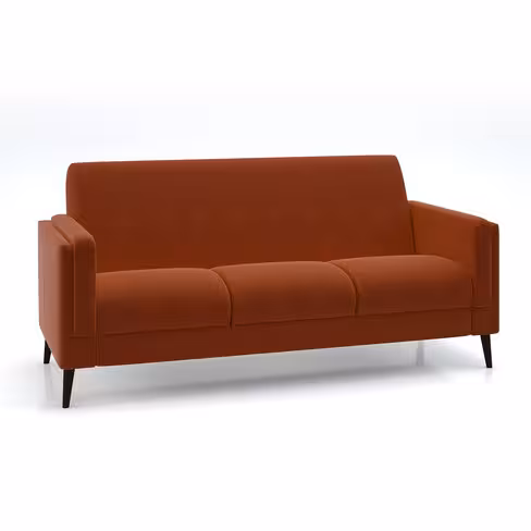 Canapé 3 places Karnak - microfibre piétement bois