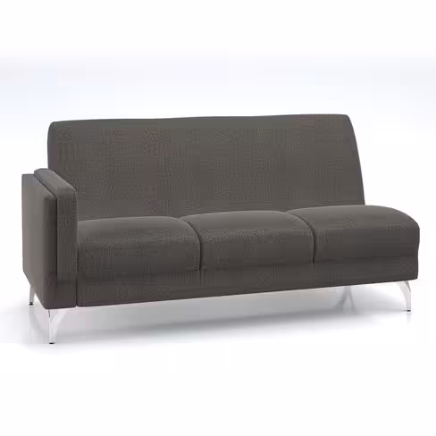 Canapé 3 places modulaire Karnak - tissu Blake piétement chrome