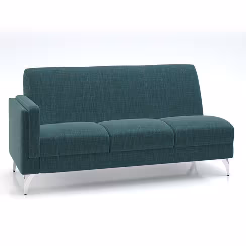 Canapé 3 places modulaire Karnak - tissu Barein piétement chrome