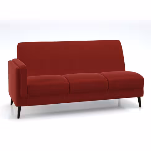 Canapé 3 places modulaire Karnak - tissu Blake piétement bois