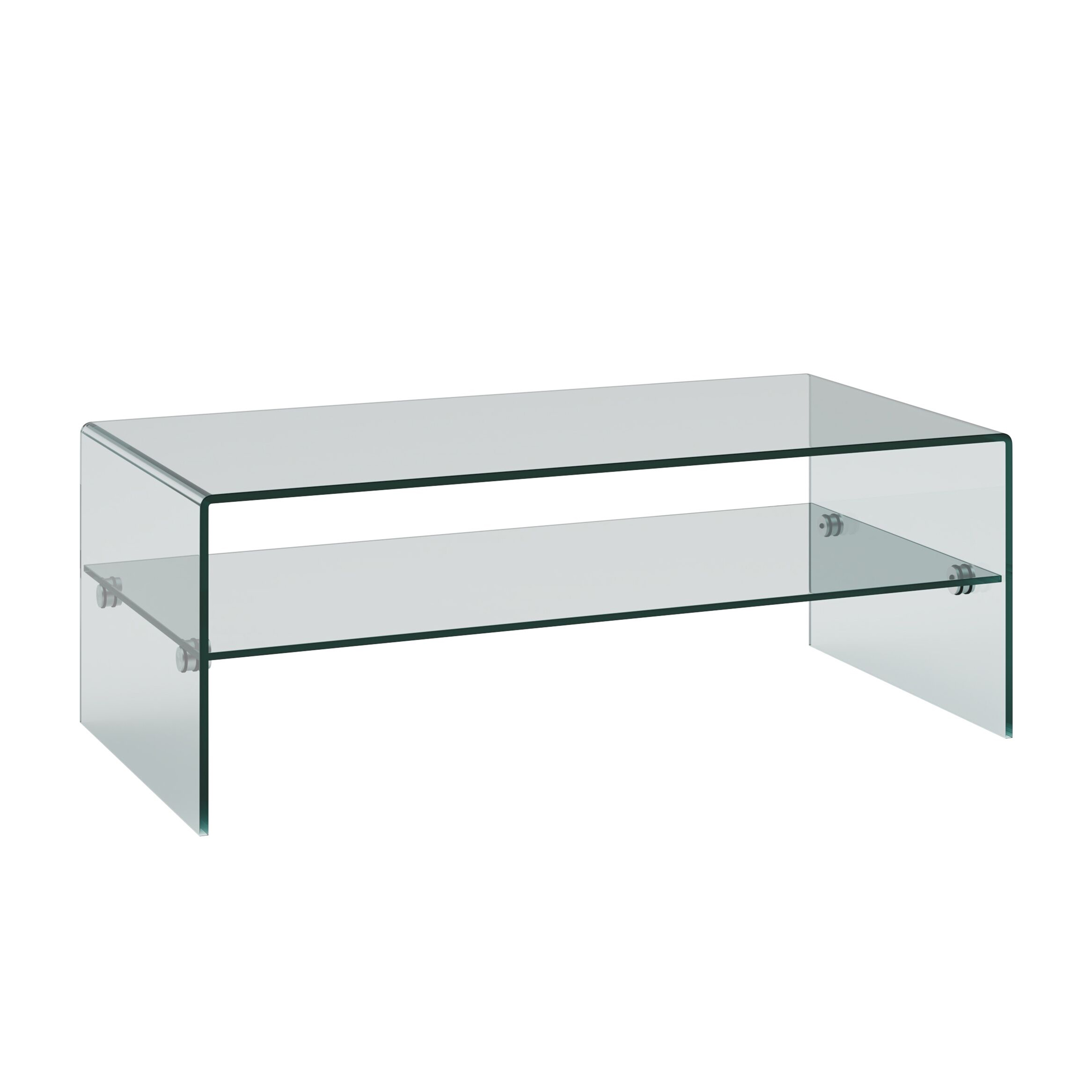 Table basse rectangulaire Karnak 120 x 60 cm - verre trempé