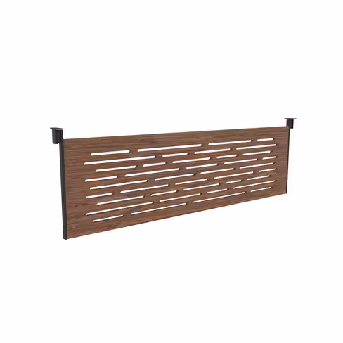Voile de fond fraisé - l. 180 cm pour bureau X-Time Wood placage bois