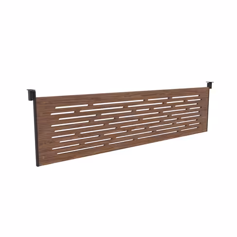 Voile de fond fraisé - l. 200 cm pour bureau X-Time Wood placage bois