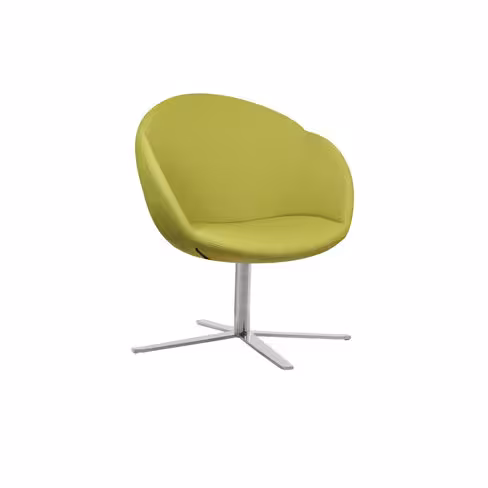 Fauteuil 4 branches sur patins Evy - tissu - unicolore