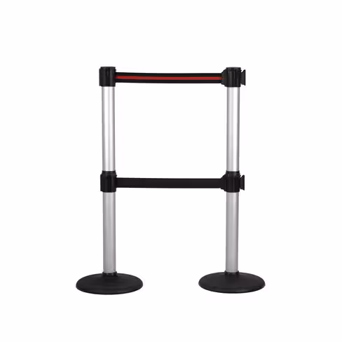 Poteau de guidage à double sangle - aluminium anodisé - sangle 3 m