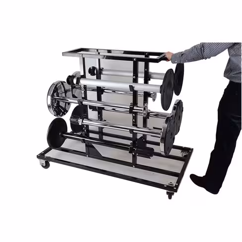 Chariot de stockage - noir pour 8 poteaux