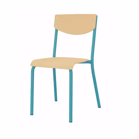 Chaise 100 - bleu-vert récif texturé taille 6 - lot de 4