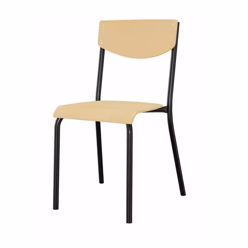 Chaise 100 - noir Pékin - taille 6 - lot de 4