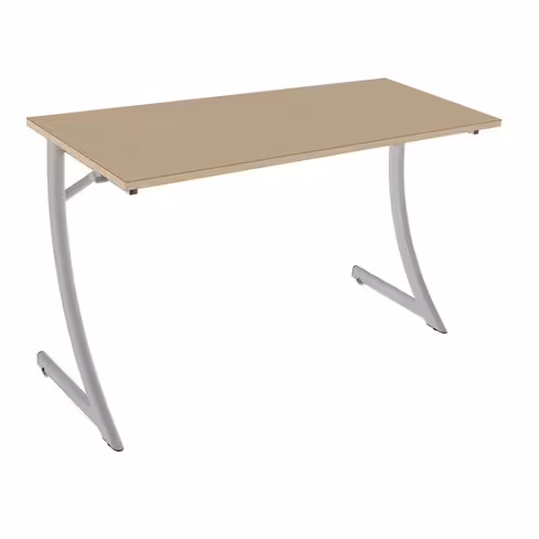 Table mobile 130 x 50 cm - chant alaisé - plateau stratifié