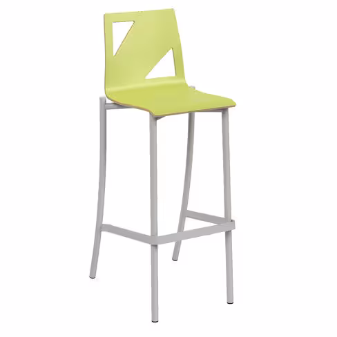 Siège haut Moda - h. 80 cm - 4 pieds - coque stratifiée