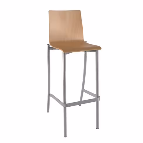 Siège haut Alvana - h. 80 cm - 4 pieds - coque bois