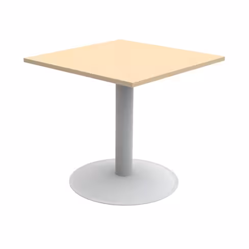 Table Aloe II - 80 x 80 cm - piétement central - plateau stratifié