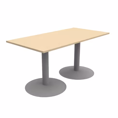 Table Aloe II - 160 x 80 cm - piétement central - plateau stratifié