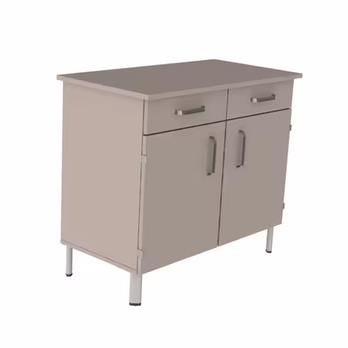 Buffet 2 portes 2 tiroirs Aloe II - l. 104 x h. 90 x pr. 54 cm -