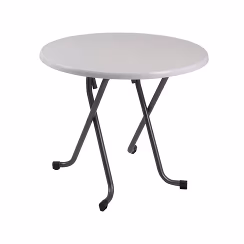 Table ronde rabattable Lorraine - Ø 90 cm - plateau stratifié moulé