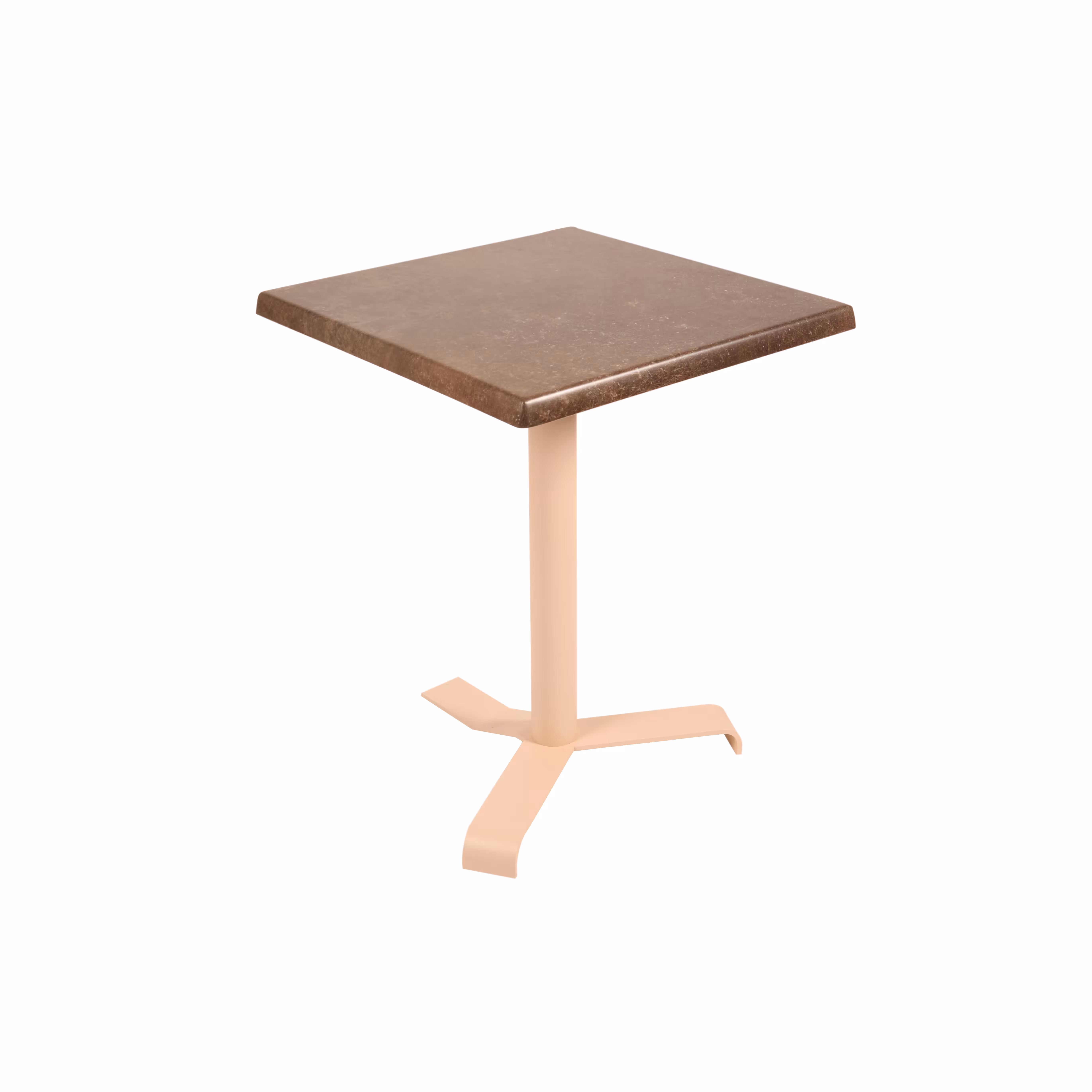 Table carrée rabattable Up - 70 x 70 cm - plateau stratifié moulé