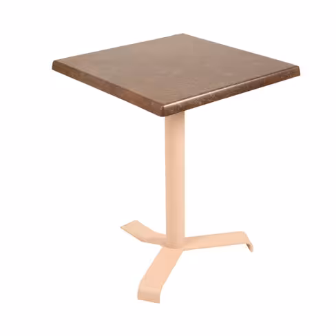 Table carrée rabattable Up - 60 x 60 cm - plateau stratifié moulé