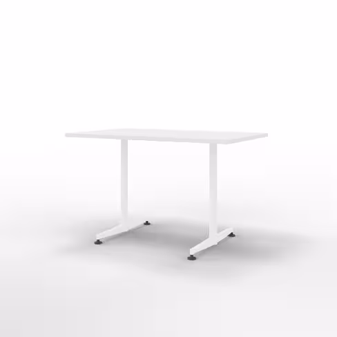 Table San Siro - 120 x 70 cm - piétement à dégagement latéral finition époxy
