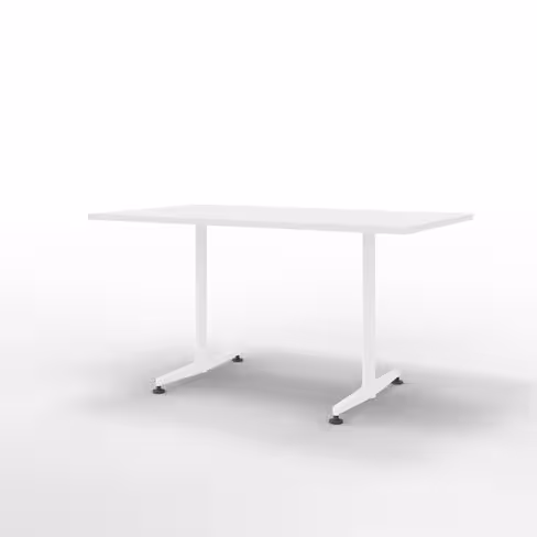 Table San Siro - 140 x 80 cm - piétement à dégagement latéral finition époxy