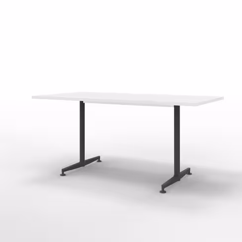 Table San Siro - 160 x 80 cm - piétement à dégagement latéral finition époxy
