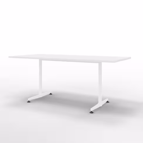 Table San Siro - 180 x 80 cm - piétement à dégagement latéral finition époxy
