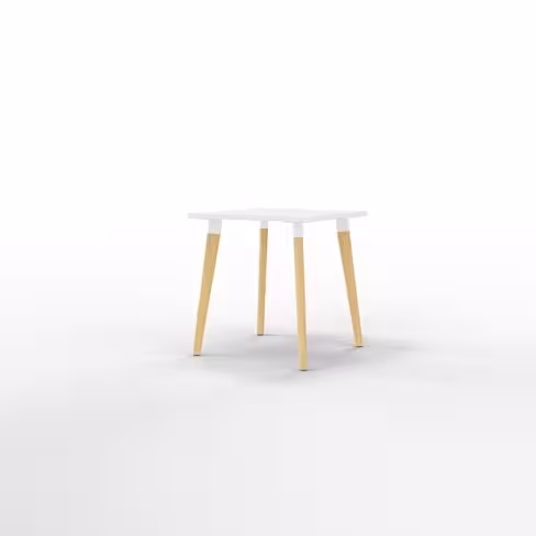 Table San Siro 70 x 70 cm - 4 pieds bois