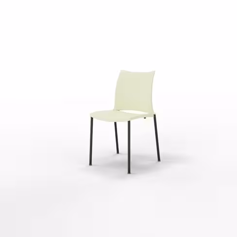 Chaise 4 pieds Hola époxy - piètement époxy - polypropylène