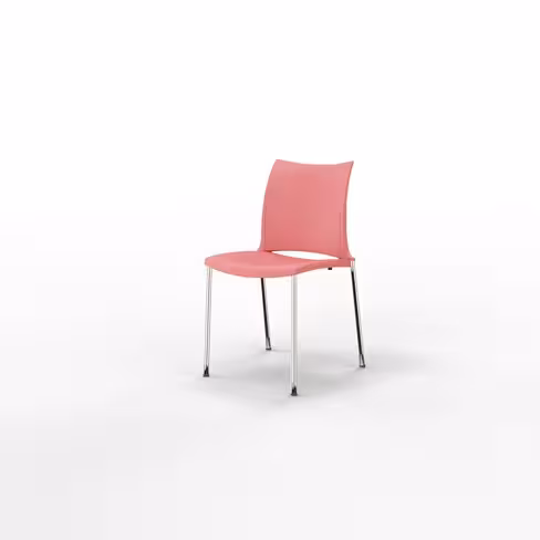 Chaise 4 pieds Hola époxy - piètement chrome - polypropylène
