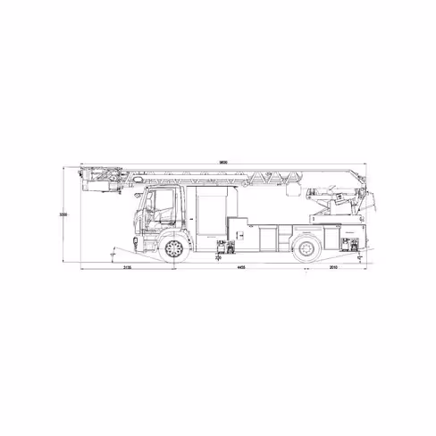 Echelle pivotante séquentielle classe 30 - EPS 32PRX Iveco Eurocargo 160E28 4x2 -16t - diesel 280ch